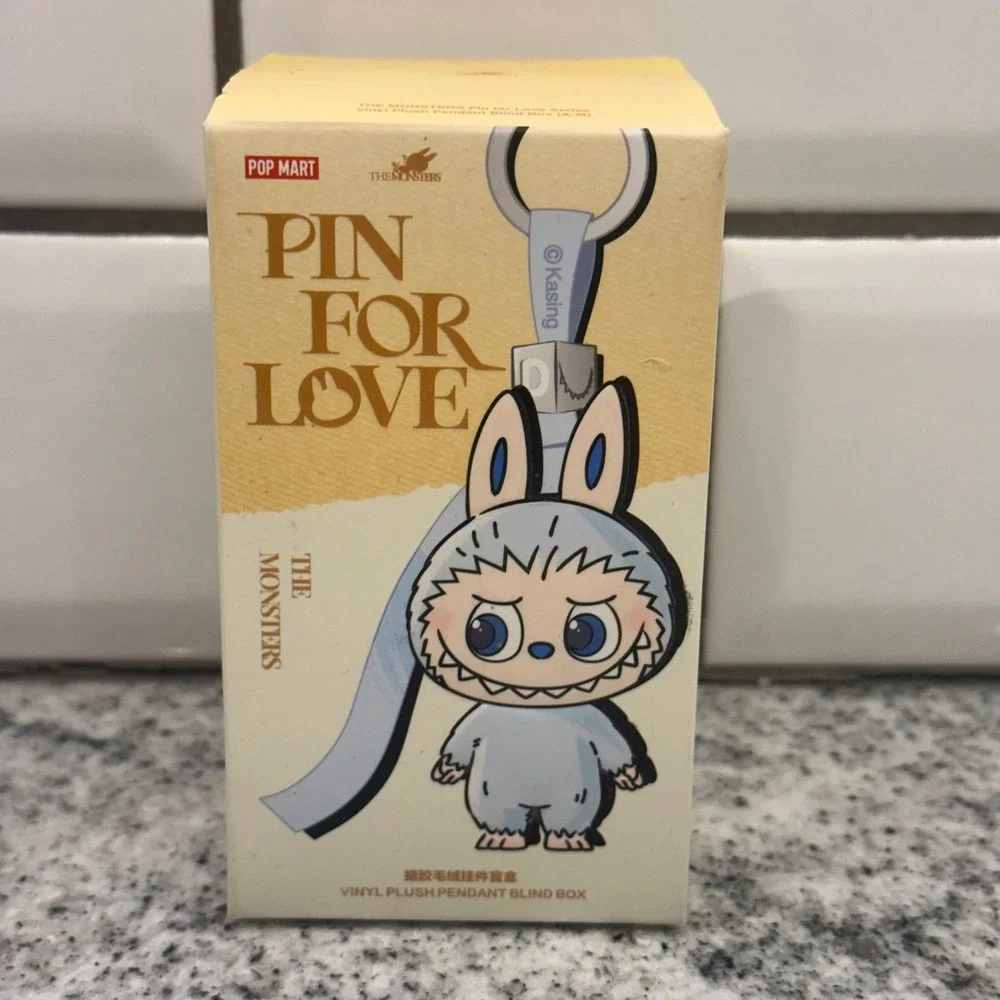 POP MART Pin For Love The Monsters Vinyl Plush Pendant Blind Box